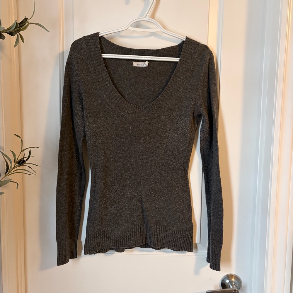 Ricki's Charcoal Knit Top